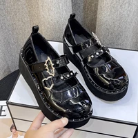 brand design dropship sweet lolita style gothic cosplay black pink cozy wedges mary jane high heels pumps platform shoes woman