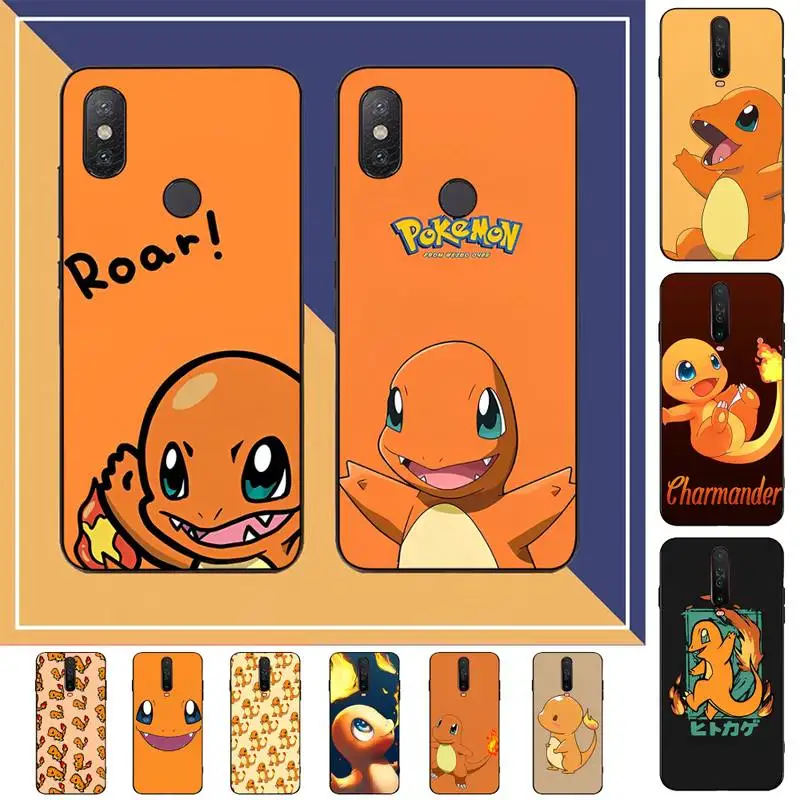 

MINISO Pokemon Charmander Phone Case for Redmi Note 8 7 9 4 6 pro max T X 5A 3 10 lite pro