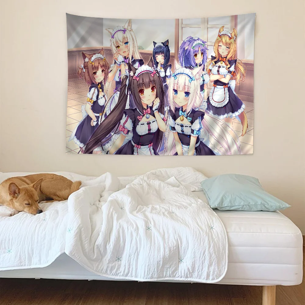 Некопара аниме гобелен из искусство научная фантастика домашний декор Настенный