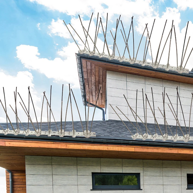 Отпугиватель птиц пластиковая подставка для защиты от кошек 25 см из нержавеющей