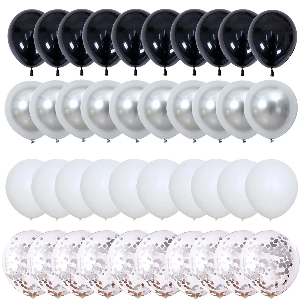 40 шт. латексные воздушные шары с конфетти