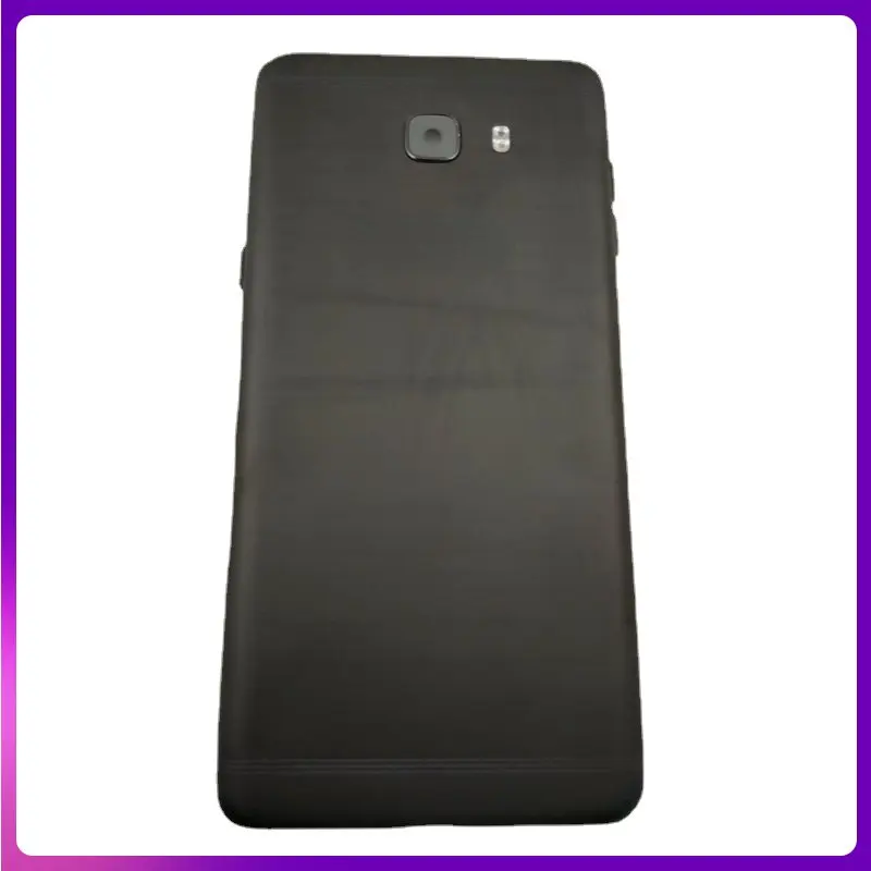 Металлическая задняя крышка батарейного отсека, дверной корпус, корпус, рамка для Samsung Galaxy C9 Pro C9000 с логотипом