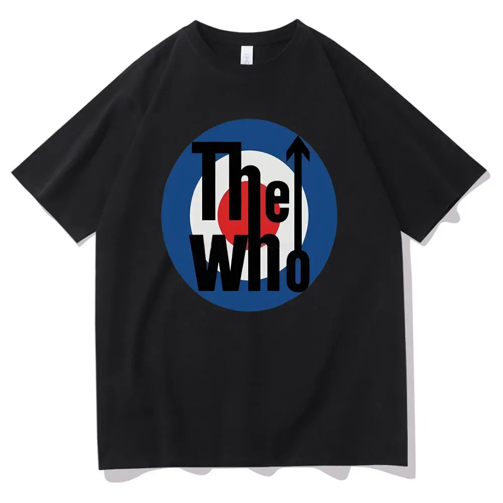 

Shack Mens T-shirt The Who Target Rock Music Officially Licensed T Shirts Men Women Fashion Casual Oversized Tshirt Short Sleeve