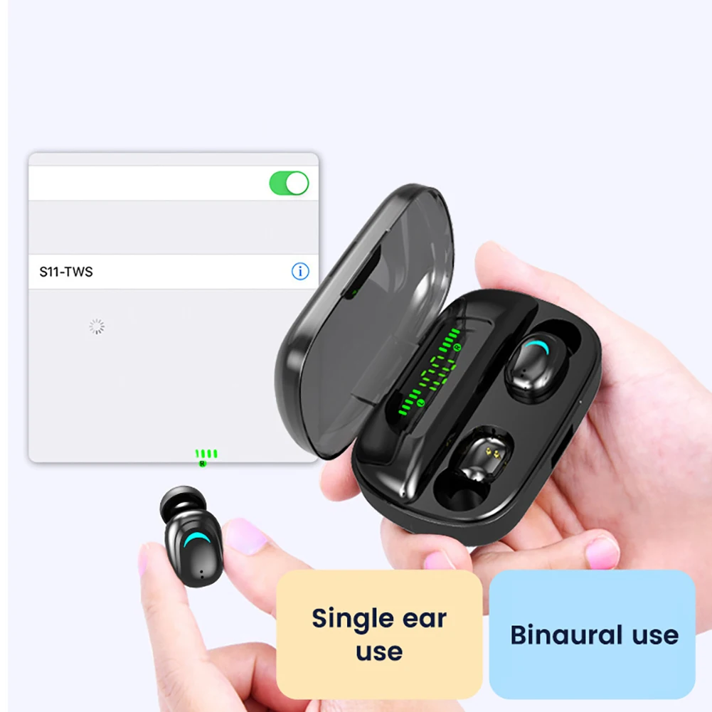 Беспроводные наушники H26 со встроенным микрофоном и дисплеем заряда