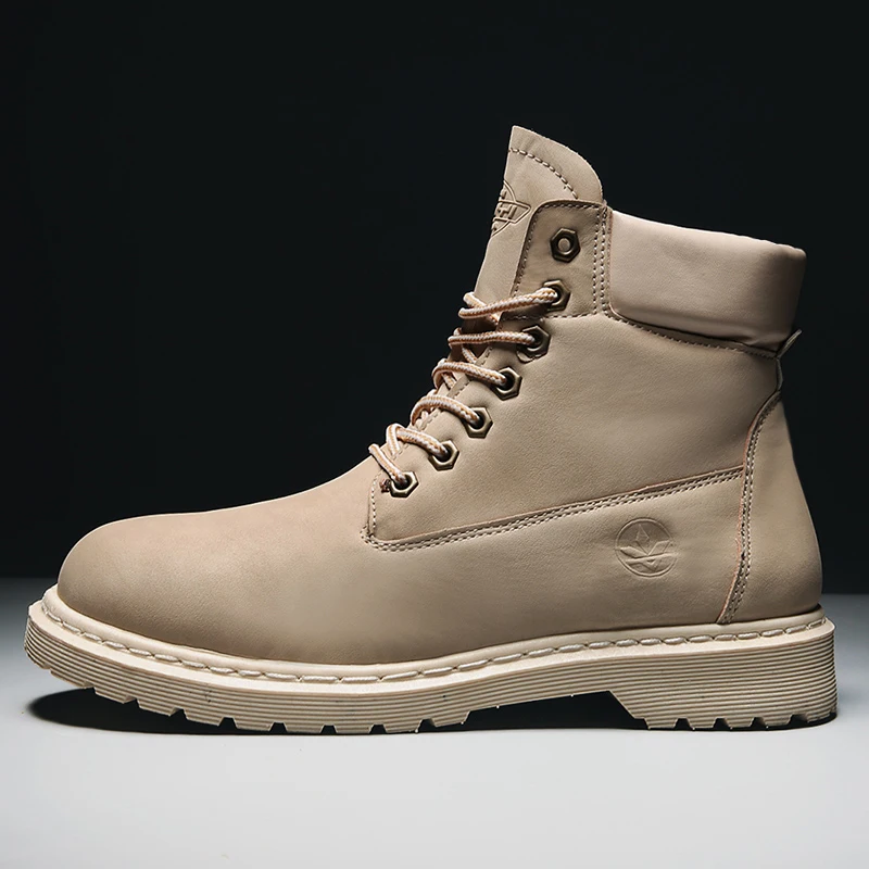 Brand Autumn Winter Mens and Womens Hiking Boots Warm Snow Boots Tooling Boots Retro Short Boots Casual Shoes Men's Martin Boots