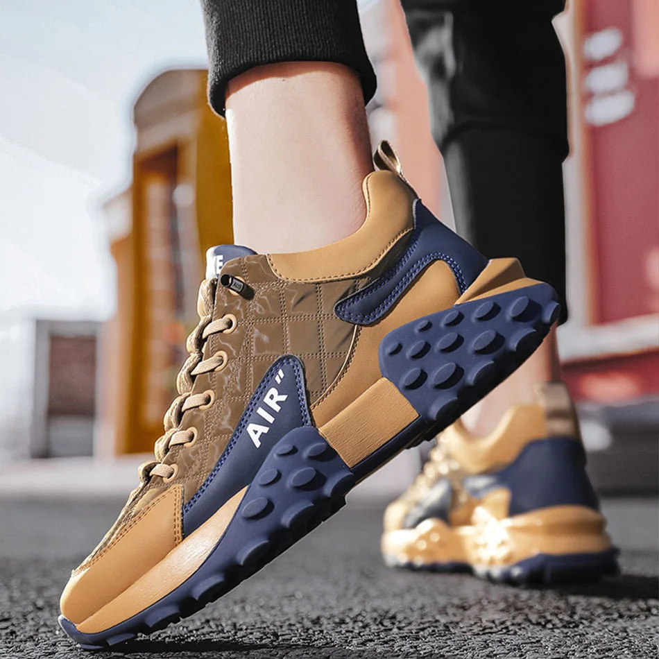 

Spring and Autumn New Korean Version of Low-top Men's Sports Shoes Fashion Lace Up Lightweight Shoes Casual Running Men's Shoes