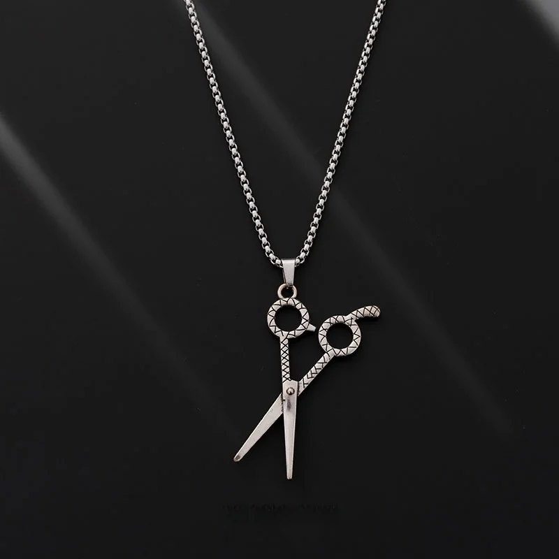 Ожерелье с подвеской в виде ножниц женские европейские и американские