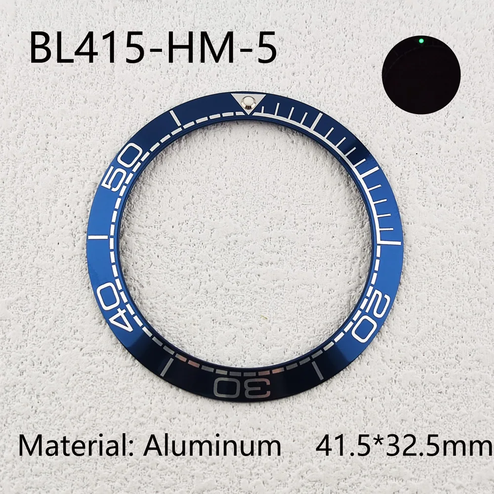 41.5mm Ceramic Bezel Fit GMT/SUB/Seamaster Watch Inserts Suitable for Men's Watch Watch Accessories Inner Diameter 32.5mm