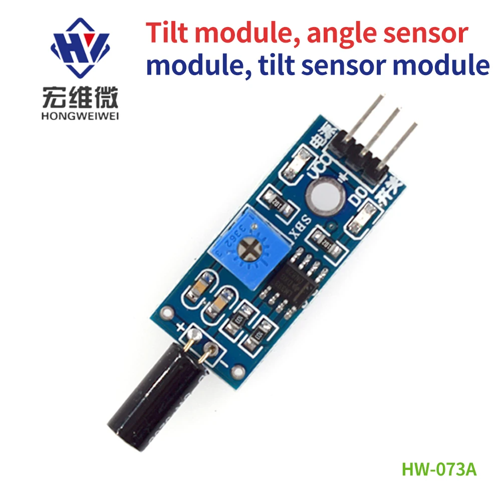 

Vibration Sensor Tilt Angle Module Normally Open Vibration Switch Module High Sensitive Burglar Alarm Module for Arduino Diy Kit