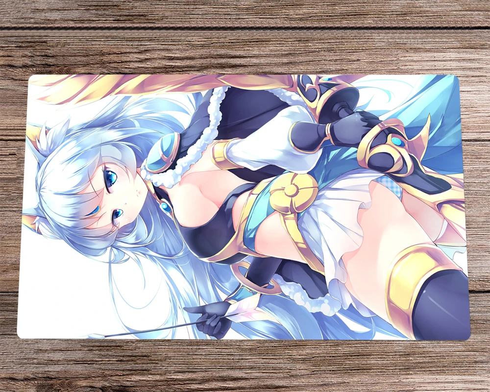 

Anime YuGiOh Playmat Apollousa, Bow of The Goddess TCG CCG Trading Card Game Mat Desk Pad Desk Mat & Free Bag Mousepad 60x35cm
