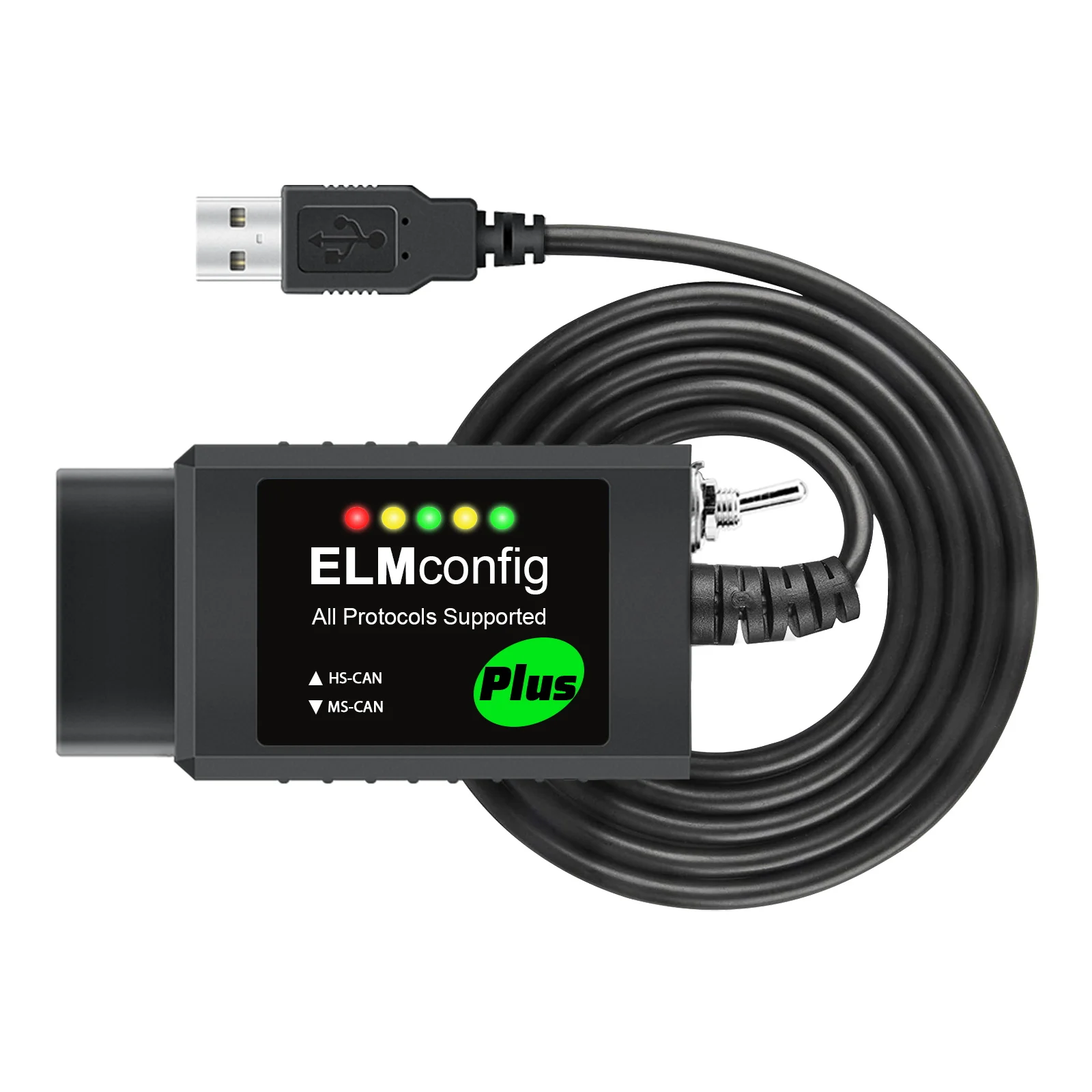 

FOR-Scan ELM327 OBD2 USB V1.5 PIC18F25K80 для Mazda Ford Модуль ELMconfig Сканер кодов HS MS CAN с переключателем для авто