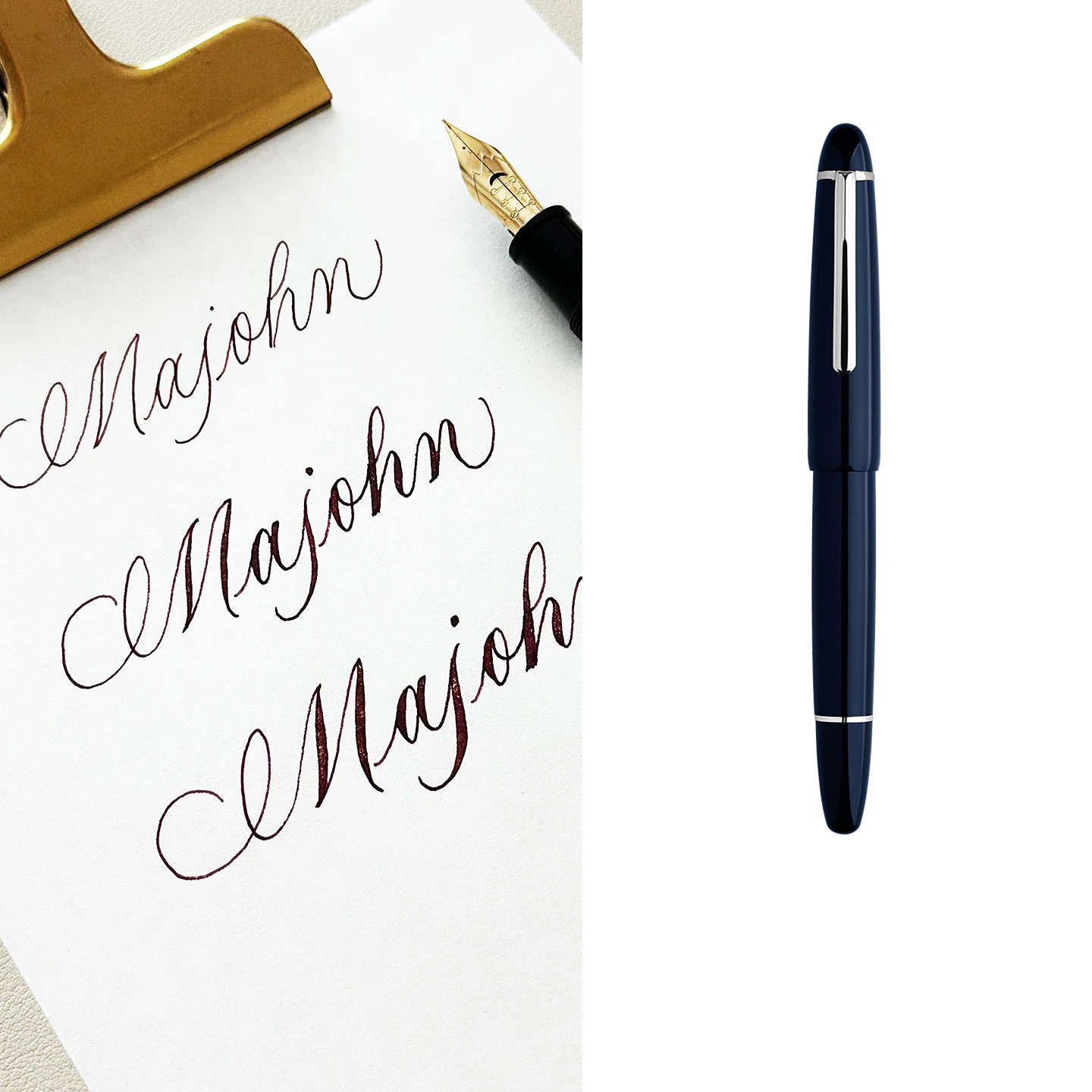 Фото Перьевая ручка MAJOHN P139 P138 P136 Classic Flex 2026 года с гибким пером, мягкая, для делового письма, модифицированная №5