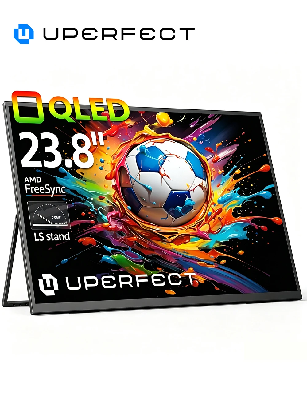 Фото ИДЕАЛЬНЫЙ большой портативный QLED-монитор 23,8 дюйма, 120 Гц, 1080P, 125% sRGB, FreeSync, игровой дисплей для ноутбуков, мини-ПК, игровых консолей, а также в качестве дополнительного экрана для путешествий и работы. №1