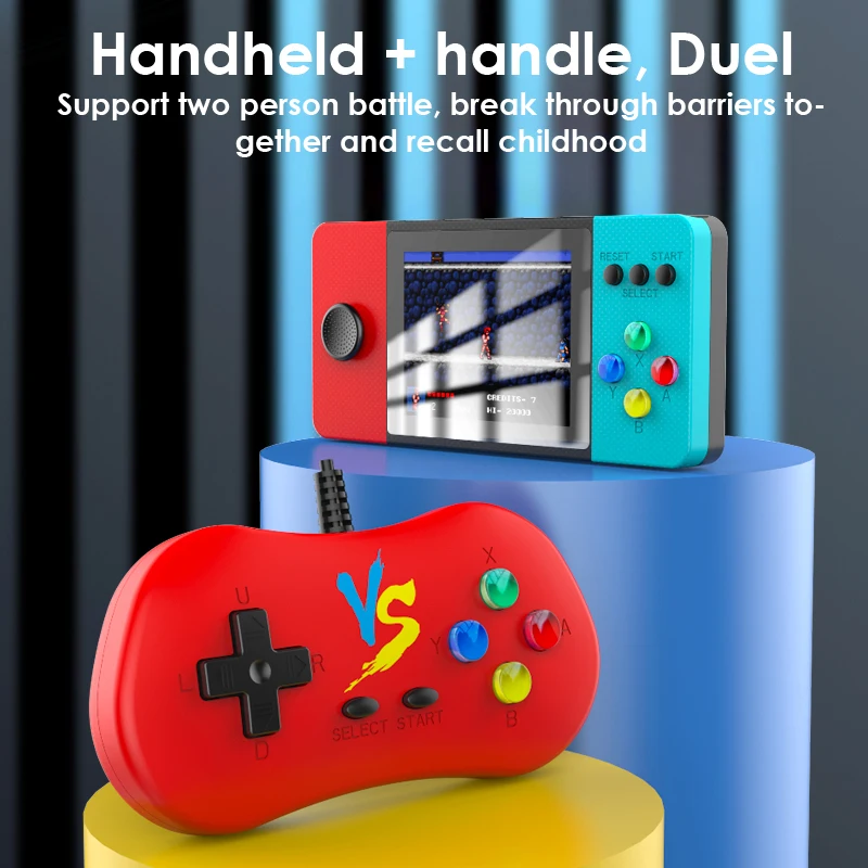 

Классическая игровая консоль K9 в стиле ретро, портативная игровая консоль 3D Rocker, противоскользящая игровая консоль с двумя ностальгическим...