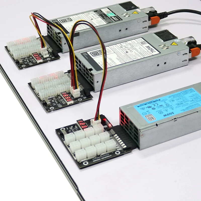 ATX 12X 6-контактная плата питания 12 А/1800 Вт со светодиодной вспышкой для источника HP