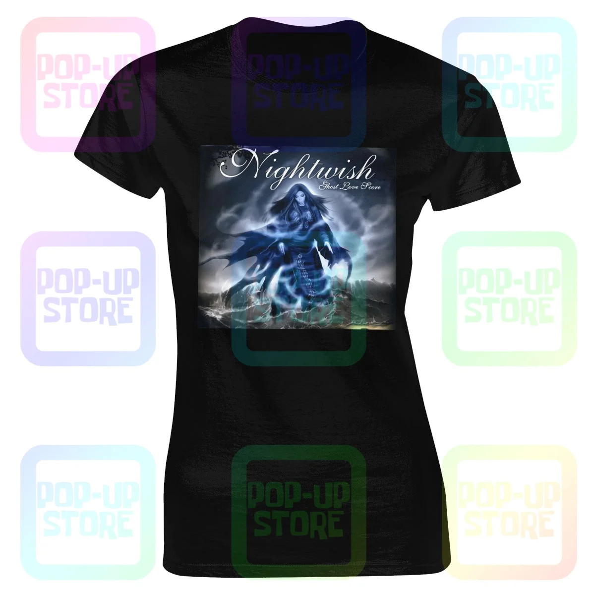 Женская футболка Nightwish с изображением призрака любви и оценки, женская футболка, модная универсальная женская футболка с крутым принтом