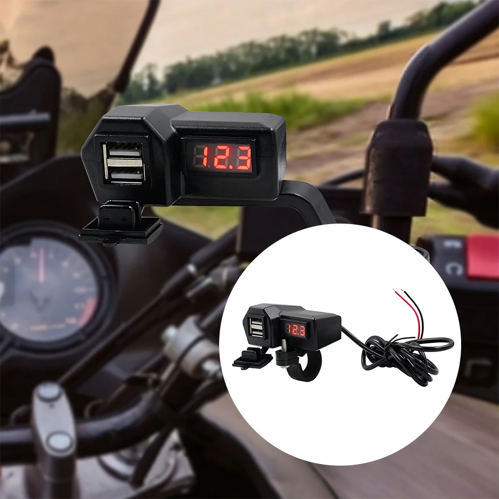 

Motorcycle Mobile Chargers Fast Charging Adapter Marine Motorbike Parts Devices Electronic Voltmeter