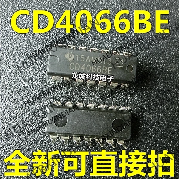 

10PCS/LOT NEW CD4066BE CD4066 HEF/HCF DIP-14 in stock