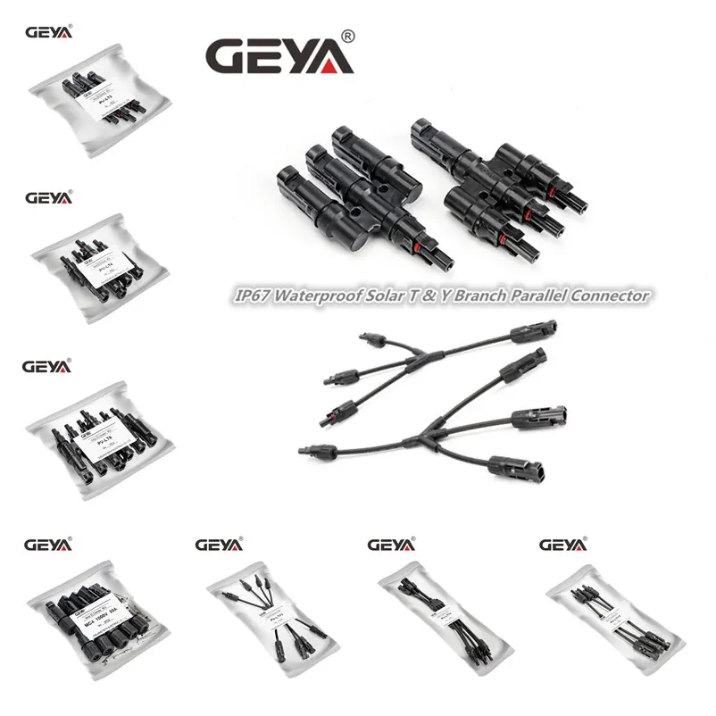 GEYA 1 пара солнечных панелей T &amp Y параллельный солнечный разъем IP67