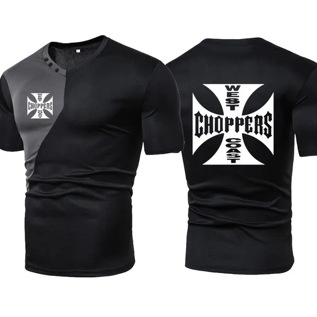 

NEW Summer Hot Sale Casual Men short sleeve West Coast choppers Print Men T-shirt High Quality Cotton Crew neck T-shirt