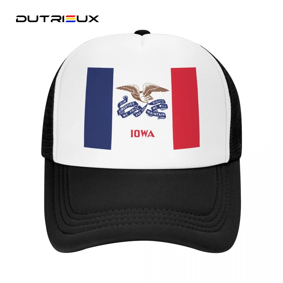 

Flag Of Iowa 2023 Summer Women Men Mesh Baseball Cap Sunhat Outdoor Breathable Hats Casquette