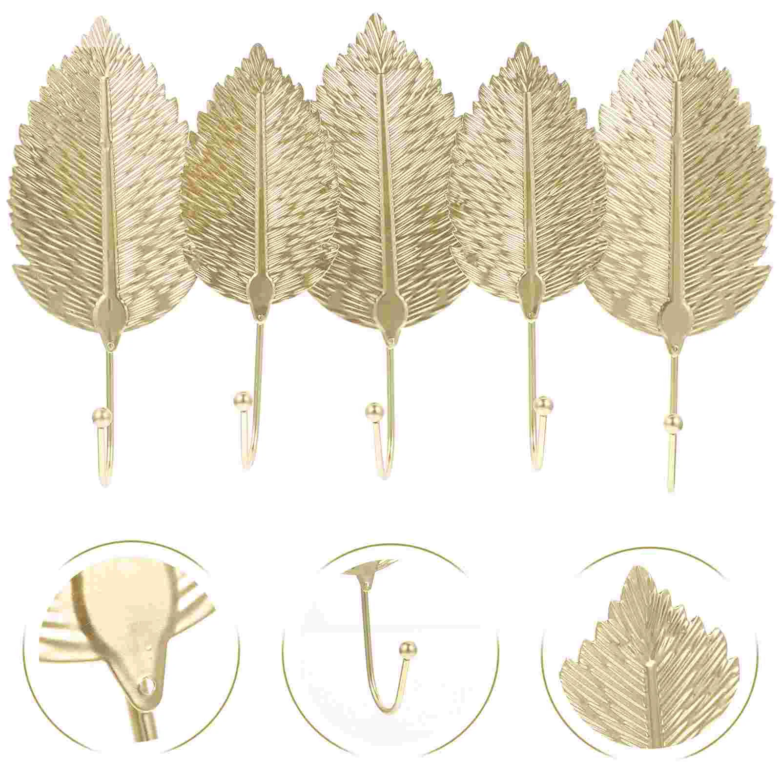 

Four Leaf Hooks Hat Home Storage Rack Clothes Hangers Wall Bathroom Coat Leaves Shaped Hanging