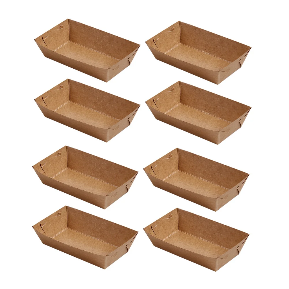 

Servingpaper Tray Take Out Bowls Disposable Boats Sushi Snack Basket Bowl Popcorn Holder Fries French Platter Plates Container