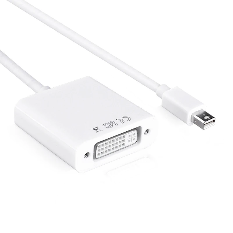 Фото Для MacBook Air Pro iMac Mac Thunderbolt DisplayPort Display Port Mini DP к DVI Кабельный адаптер 1080P HDTV Монитор Проектор ТВ №2