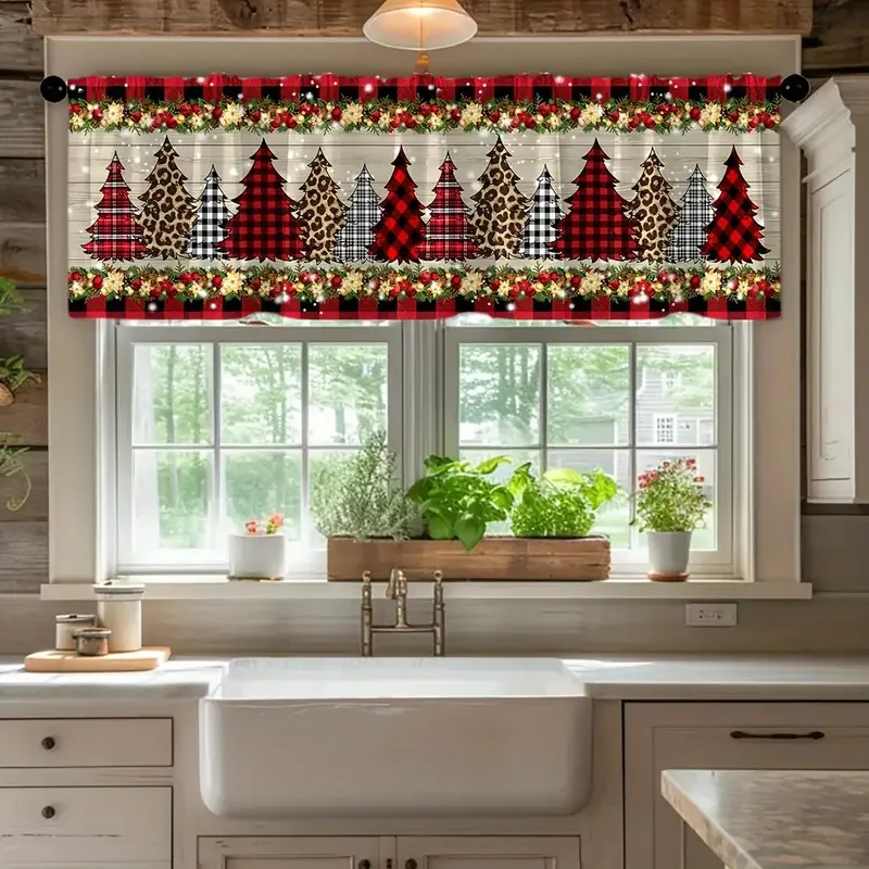 

Рождественская занавеска из полиэстера