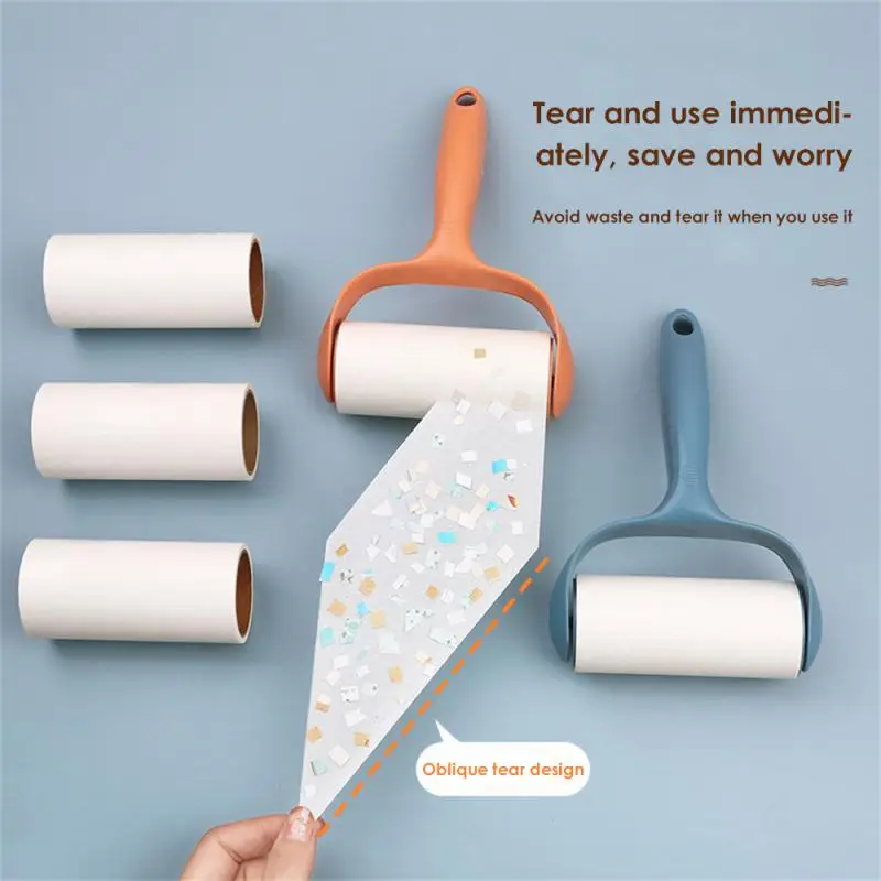 Lint Sticking Roller Replaceable Non-slip Handle Without Glue Residue Strong Viscosity Split Design Convenient Storage Portable
