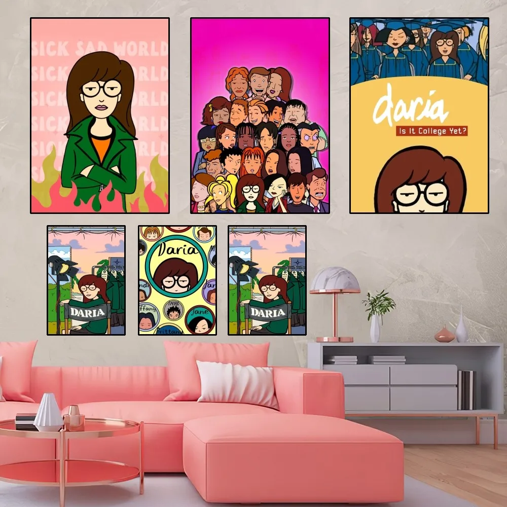 Классический кинопостер билибили из аниме D-Daria домашний декор для комнаты