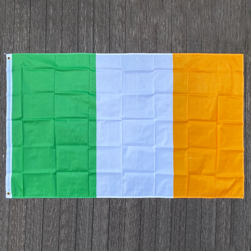 

xvggdg Ireland Flag 90*150cm / 3*5 FT Big Hanging Ireland Eire National Country Flag Banner