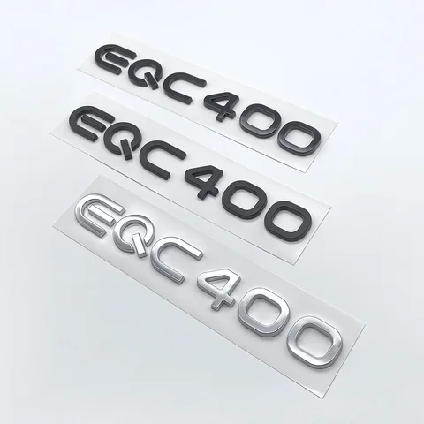 Хромированные Серебристые черные буквы багажника EQC400 4matic эмблемы для Mercedes Benz EQC электромотор SUV AWD N293
