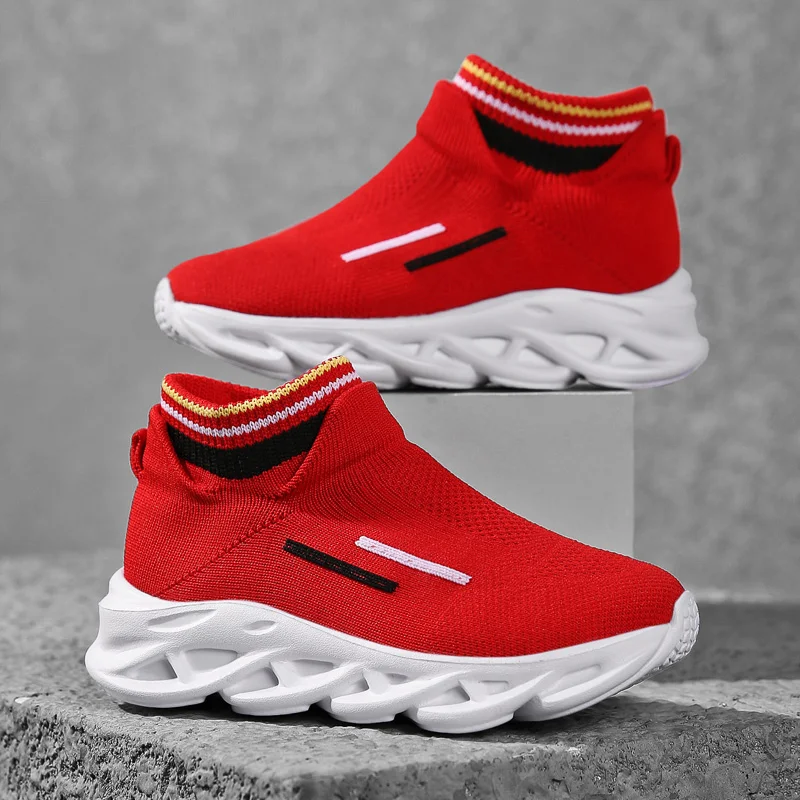

Kids Sneakers Children Casual Shoes Slip-on Breathable Kids Socks Shoes Non-slip Girls Running Shoes for Boys Child Sport Shoes