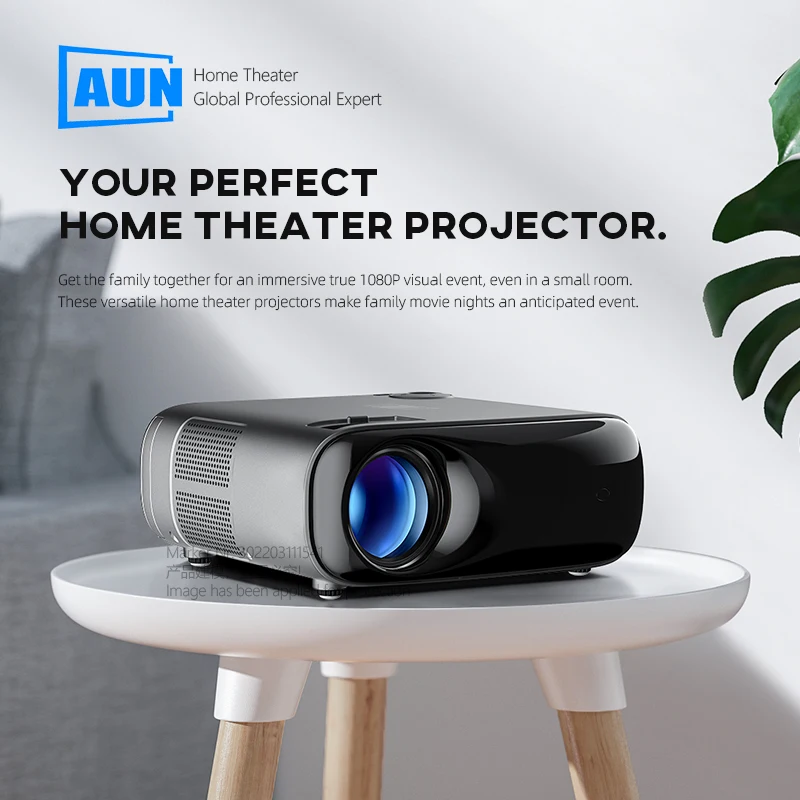 AUN Projector 4K AKEY9S Android 9 Full HD 1080P LED Home Theater Video Beamer Projectors 8200 Lumens Support Bluetooth Wifi |