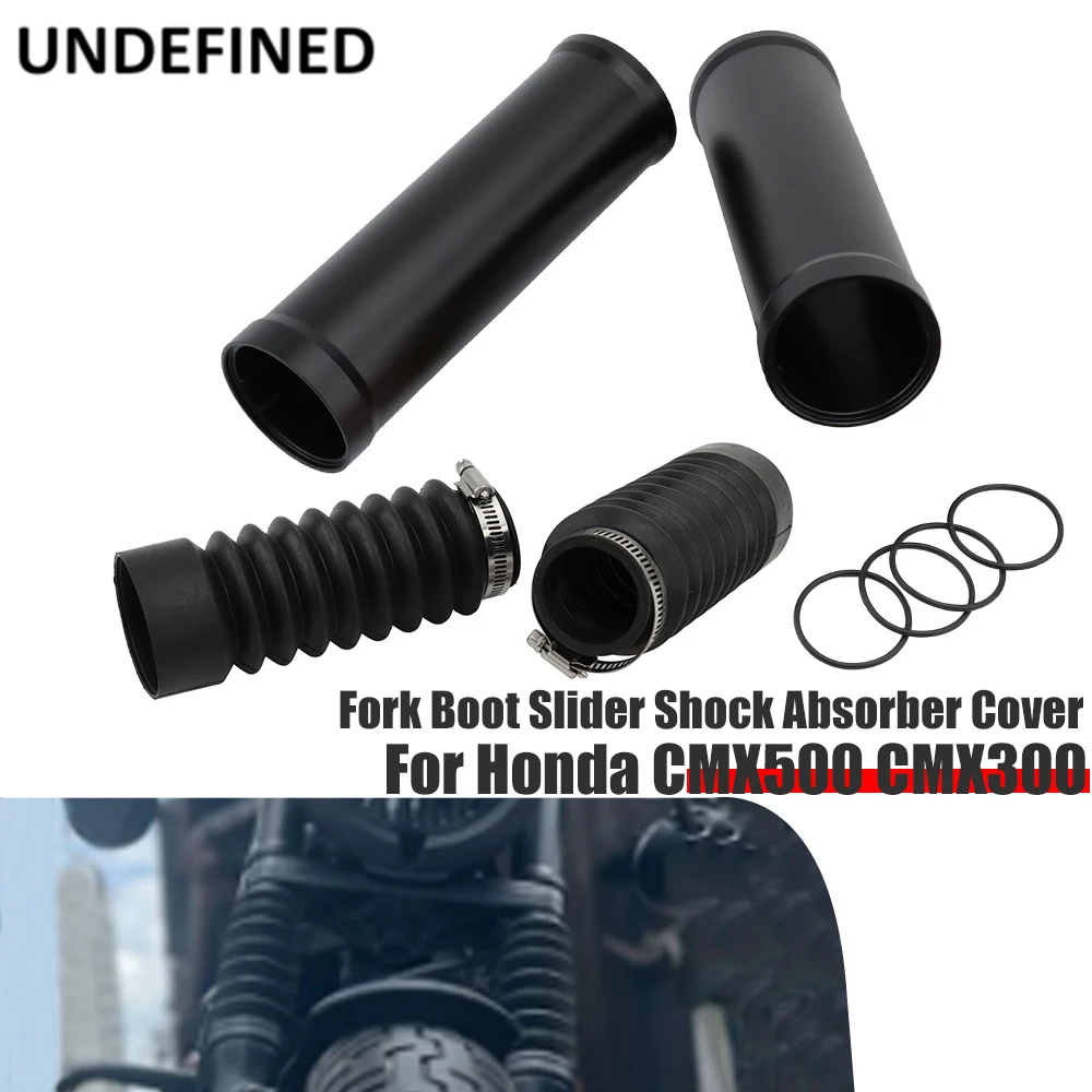 

For Honda Rebel CMX500 CMX300 2017 2018 2019 2020 2021 2022 Front Fork Boot Slider Shock Absorber Cover Gaiters Motorcycle Black