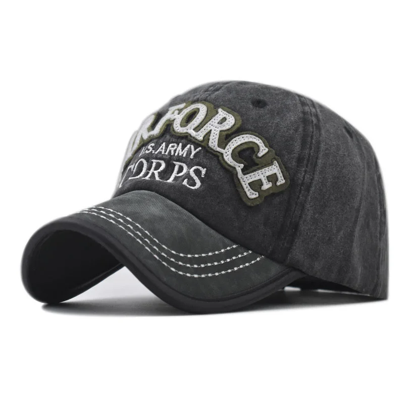

New outdoor large letter embroidered cotton baseball cap outdoor sunscreen sports cap men's cap