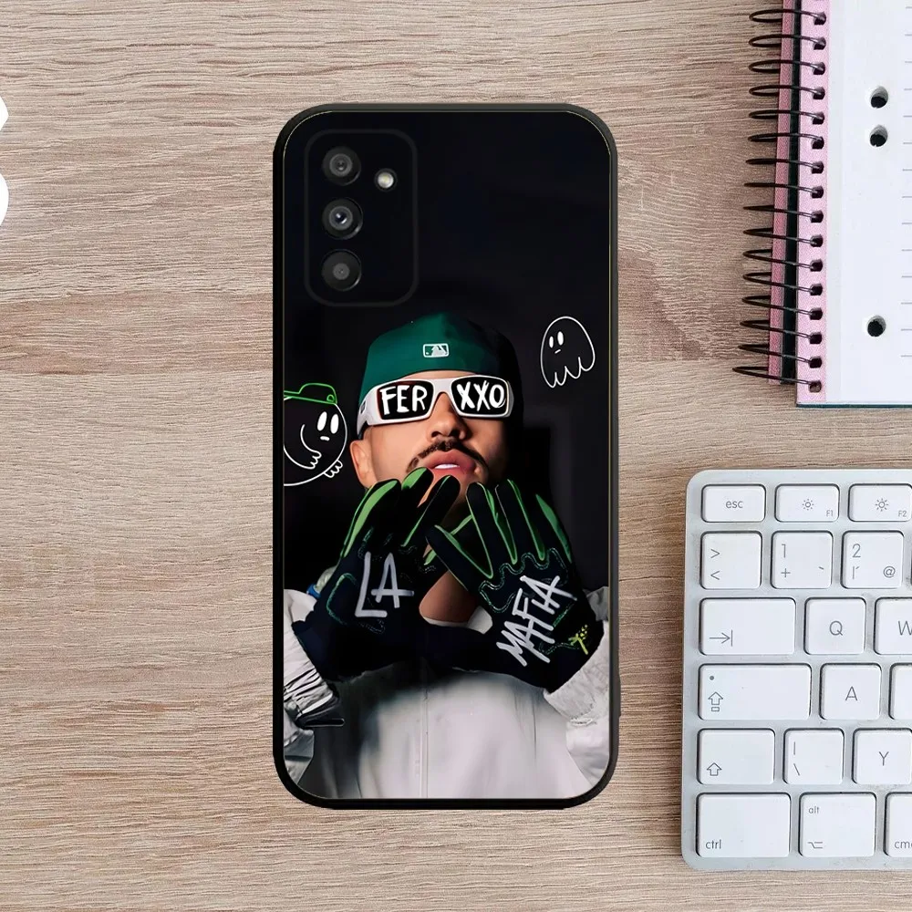 Чехол для телефона Singer F-Feid Ferxxo SIXDO Samsung Galaxy A13 A21s A22 A31 A32 A52 A53 A71 A80 A91 мягкий черный