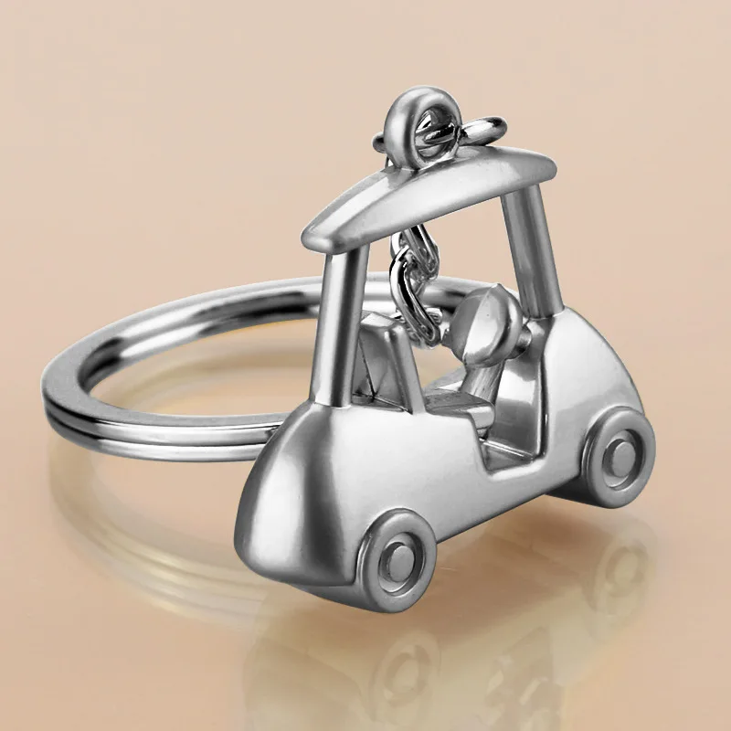 

New Golf Viewing Car Sprot KeyChains Keyring Handmade Women DIY Jewelry Man Accessories Pendant Gift