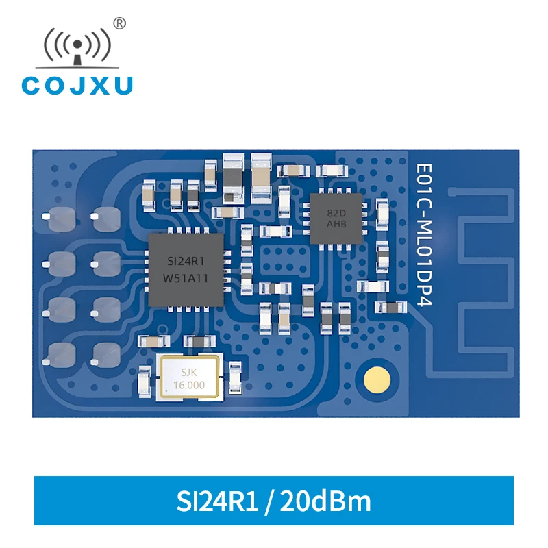 

Replacemnent for nRF24L01P Si24R1 2.4Ghz Long Distance SPI 100mW IoT E01C-ML01DP4 UHF Transmitter Receiver