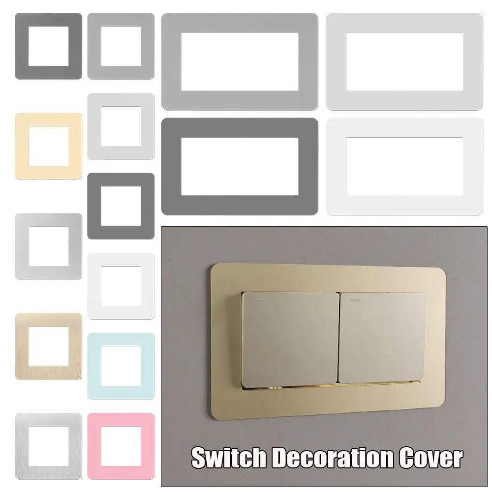

Decoration Dustproof Non-Adhesive Buckle Type Outlet Wall Sticker Decoration Cover Switch Protective Cover Socket Decor