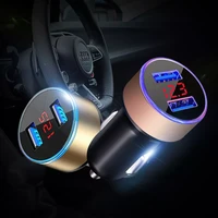 usb quick charge car charger voltage display splitter cigarette lighter socket qc 3 0 charger in dual car adapter accessories
