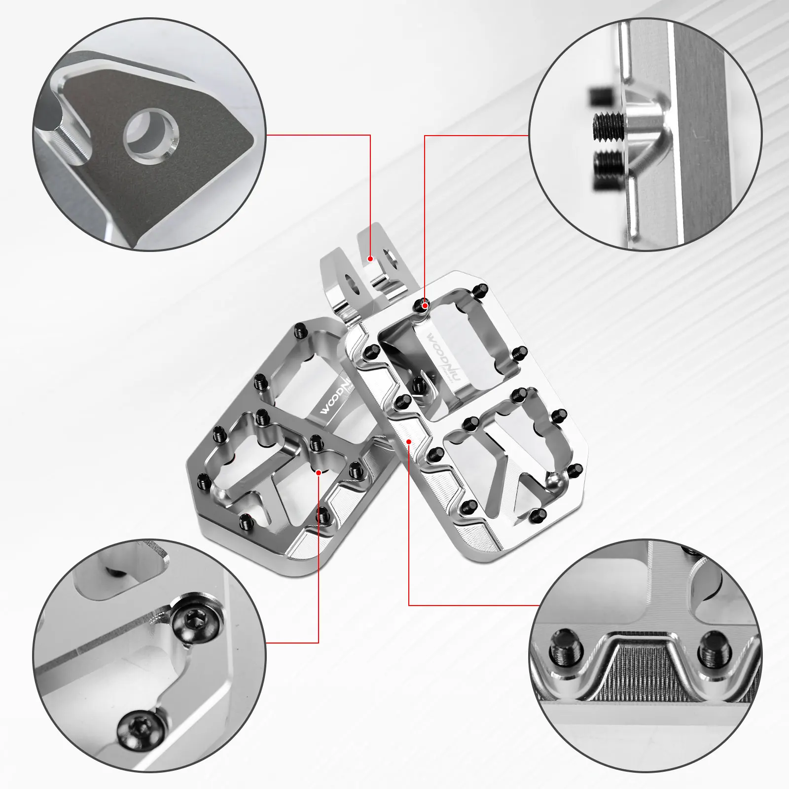 Фото Алюминиевые подножки для электромотоциклов Surron Light Bee X, Talaria MX3, MX4, Eride Pro SS, Yozma, 79Bike №3