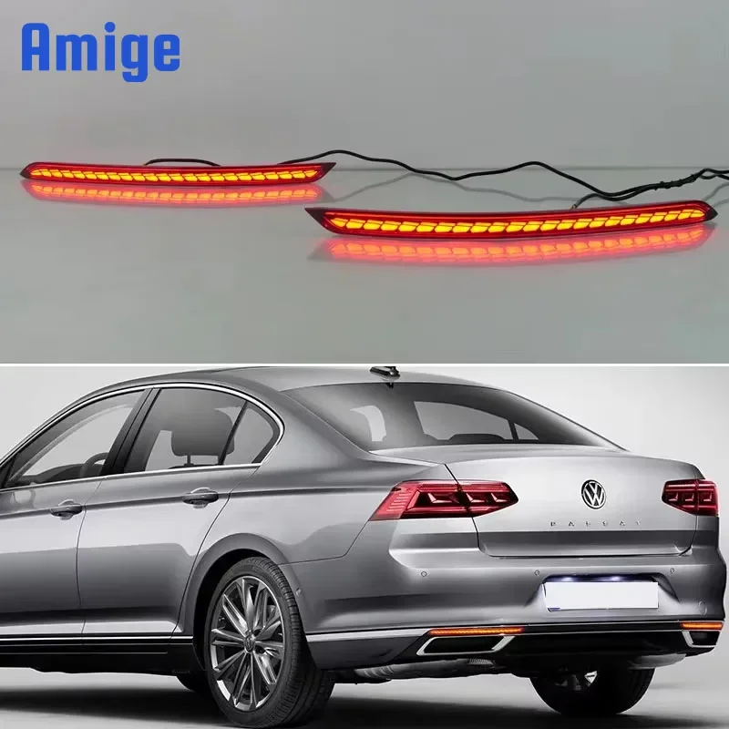 Автомобильные светодиодные лампы заднего бампера для Volkswagen Passat B8 2020-2023