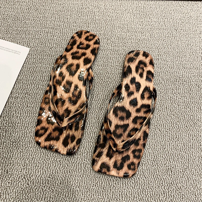 

Summer Leopard Open Toes Slippers Women's Slides Shoes for Women Zapatillas Sandalias Zapatos Mujer Woman Verano 2022 Chaussure