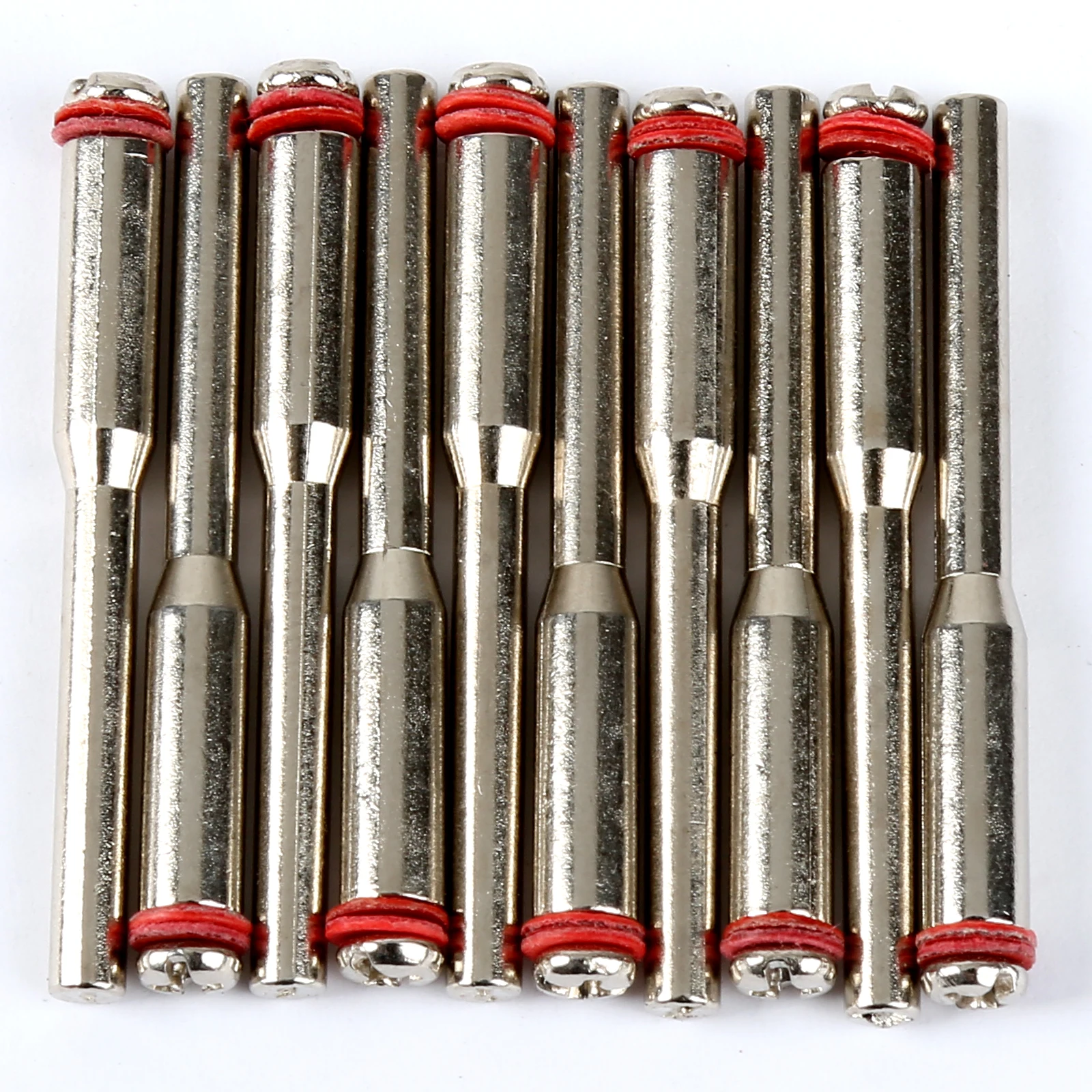 

10Pcs/set 3.175mm Diamond Cutting Disc Mandrels Polishing Wheel Holder for Rotary Tool Dremel Accessories Nickel Plated Steel