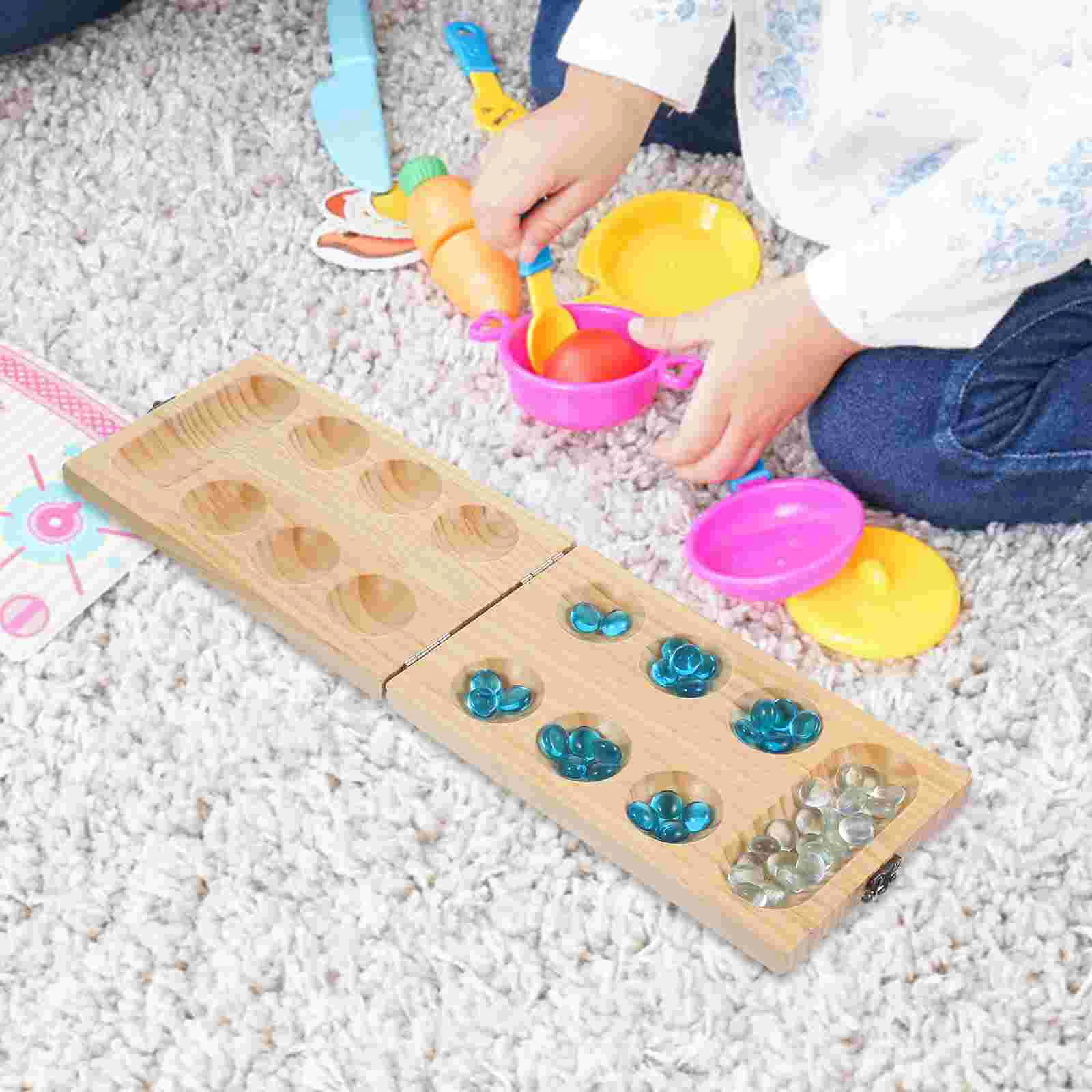 Учебные шахматы Mancala игрушка настольная игра деревянные складные семейные игры