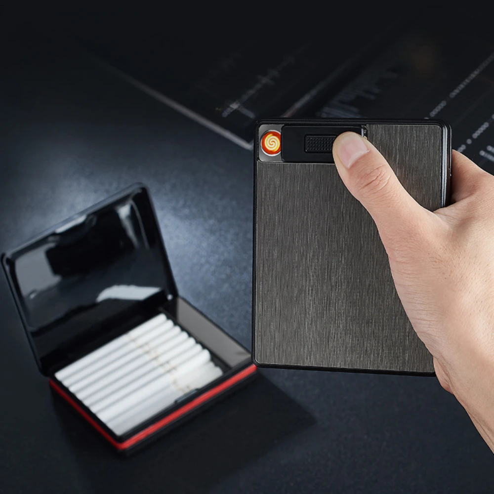 Портсигар 2 в 1 с вольфрамовой проволокой перезаряжаемый ящик для хранения табака