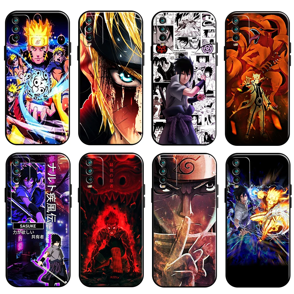 

Naruto Uchiha Sasuke Phone Case For Xiaomi Redmi Note 10 10S 10T 9 9S 9T 5G Redmi 10 9 9T 9A 9C TPU Back Black Carcasa Soft