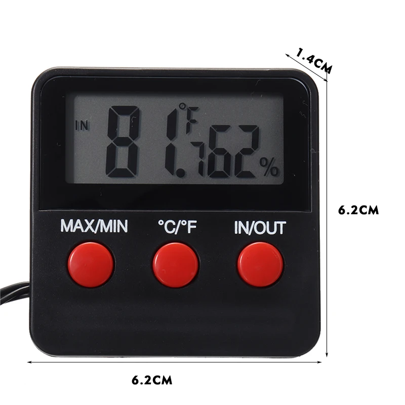 digital thermometer hygrometer with remote indooroutdoor temperature humidity sensor electronic measuring monitor free global shipping